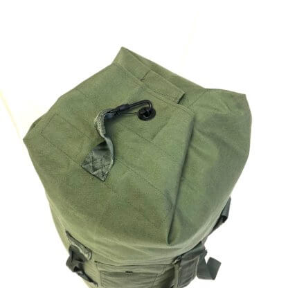 Used Nylon Army Duffel Bag, "Sea Bag" - Top View