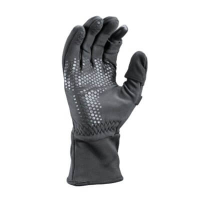 The TecGrip fabric lining the thumb and index finger can grip almost any material. These gloves respond to every movement, giving your more control. High quality fleece lines the soft shell construction. The soft shell repels water as well as insulates your hand from the cold.