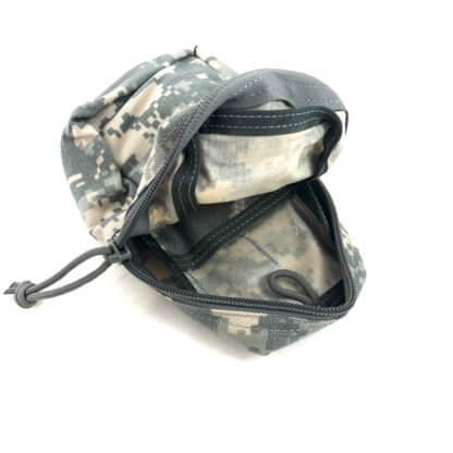 The small internal pocket organizes your supplies. Also, you can mount this pouch to any MOLLE compatible surface.