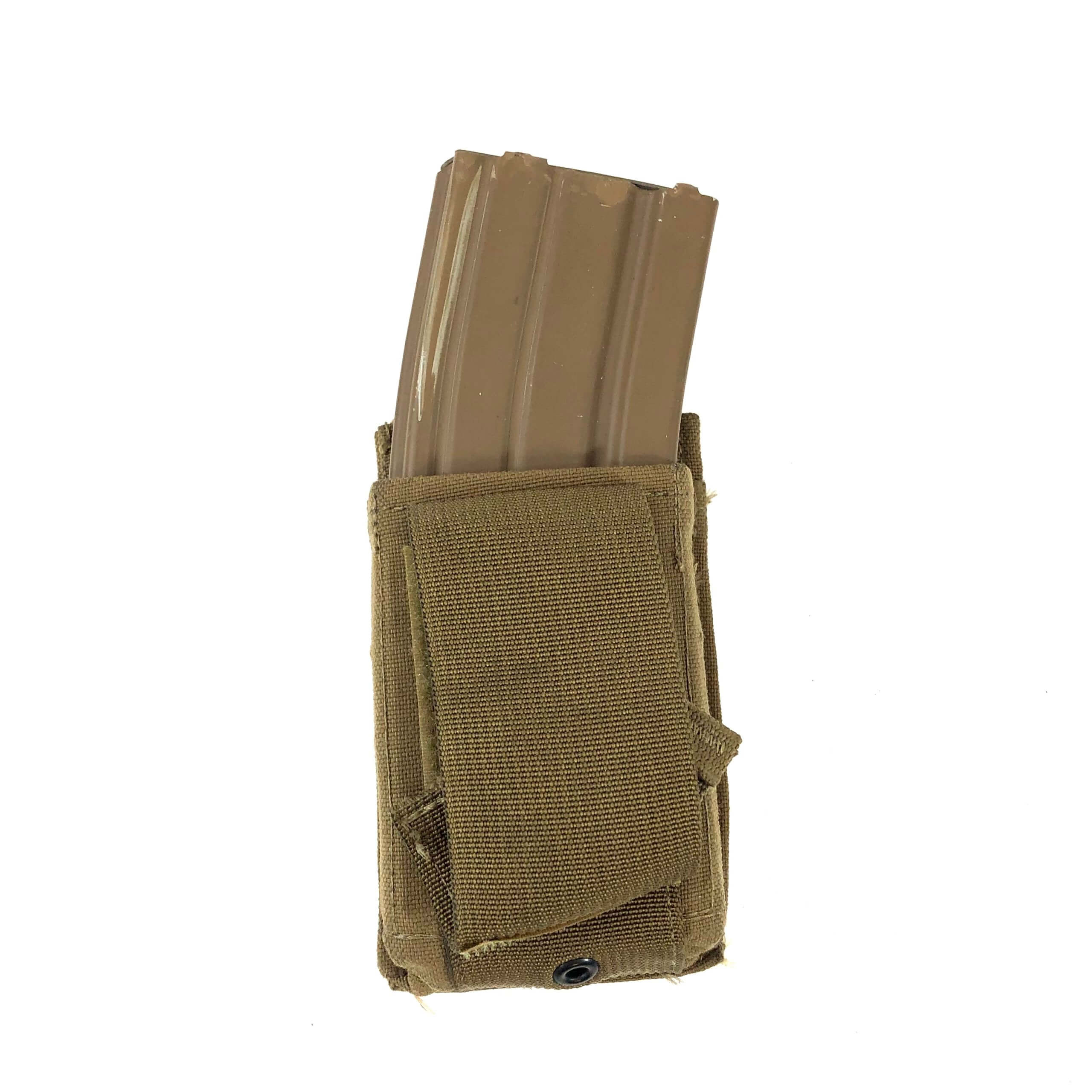 Qty 2 USMC MOLLE Specialty Defense Double Magazine Pouch Coyote Brown USGI 