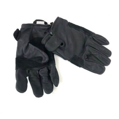 USGI Light Duty Leather Utility Gloves, Black [Genuine Issue]