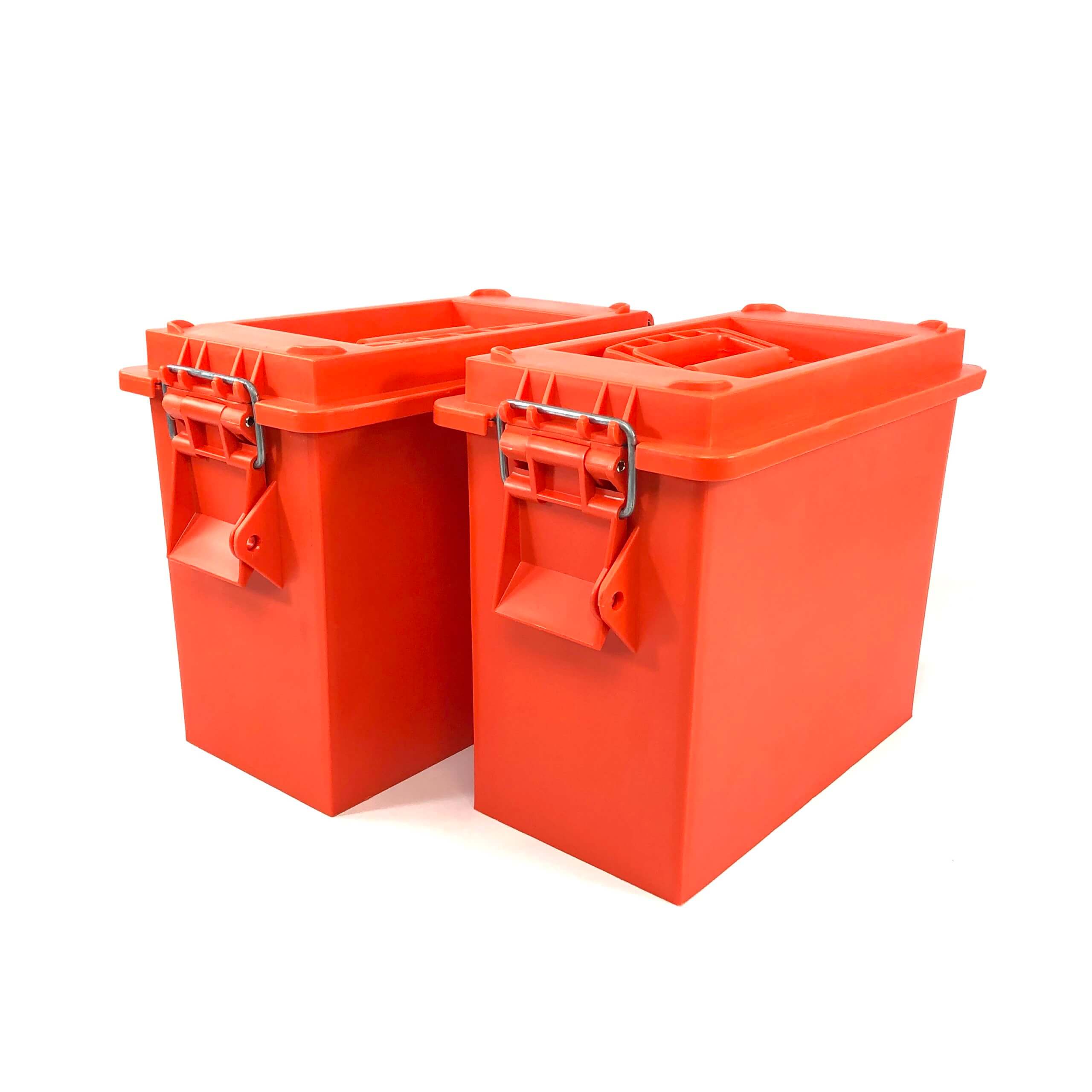 Plastic Fat Fifty Style Ammo Box, 2 Pack [Genuine Army Issue]