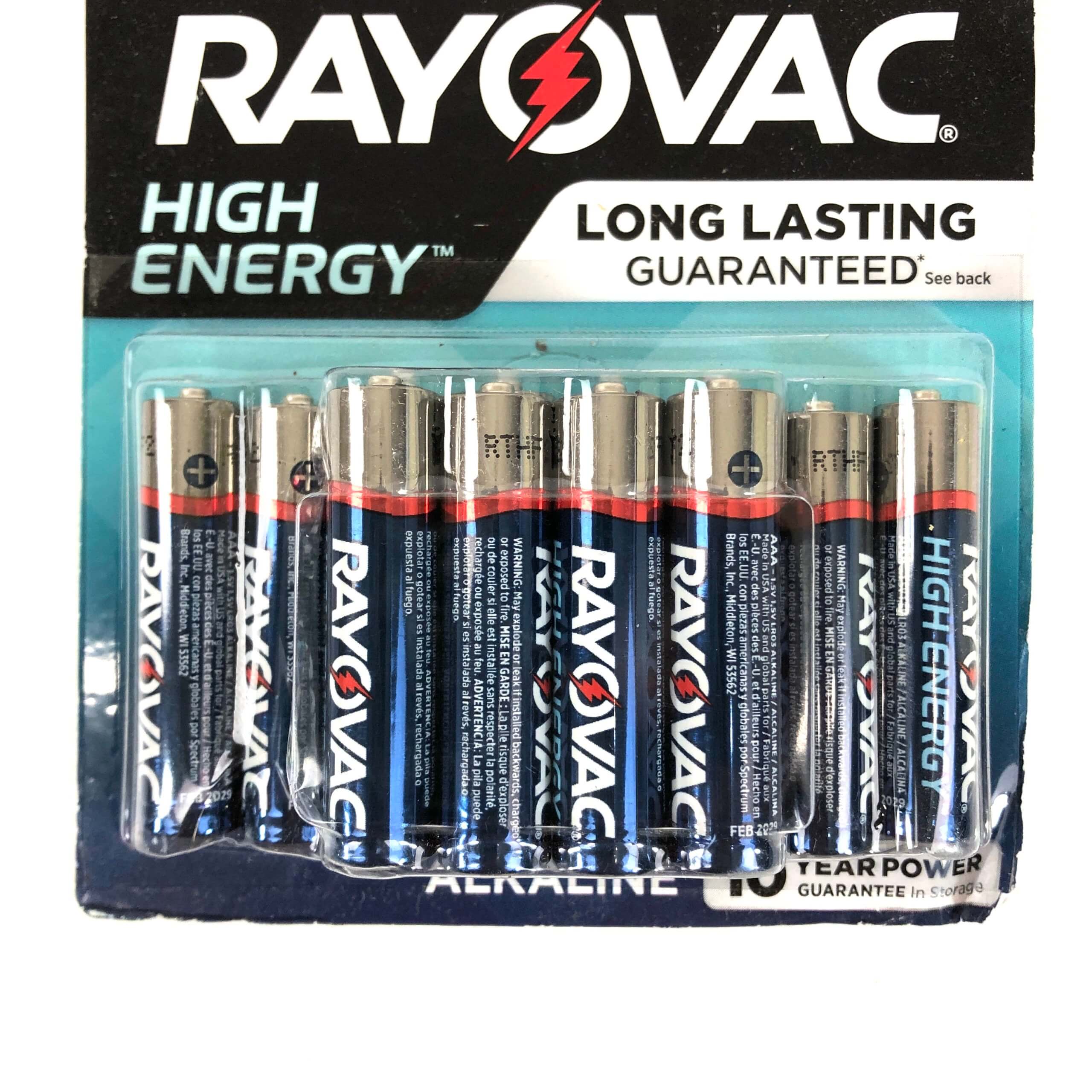 Rayovac High Energy AAA Batteries, 12 Pack Venture Surplus