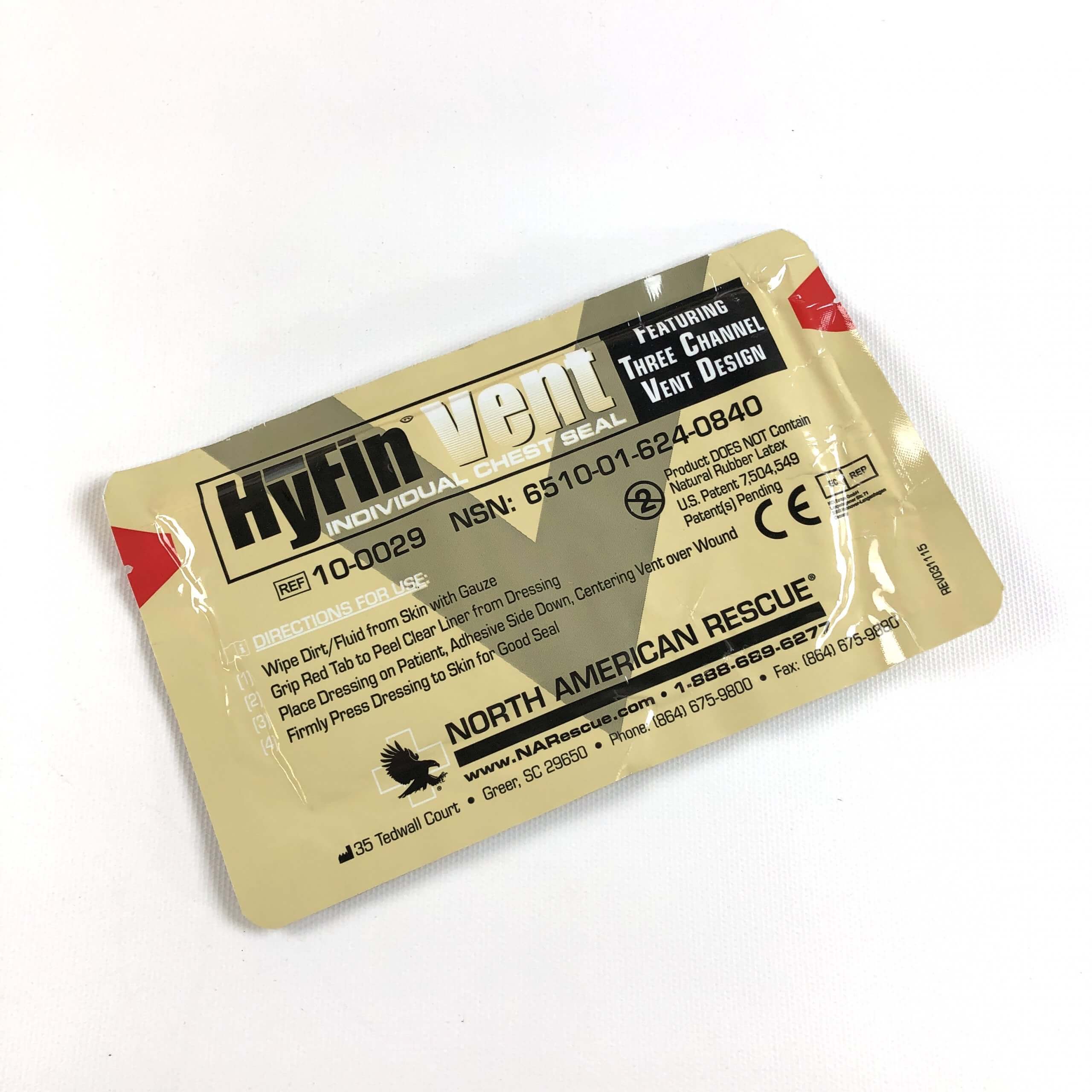 Hyfin Vent Individual Chest Seal [Genuine Issue] [Made In USA]