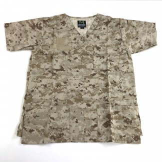 Desert MARPAT Medical Scrub Shirts, Short Sleeve
