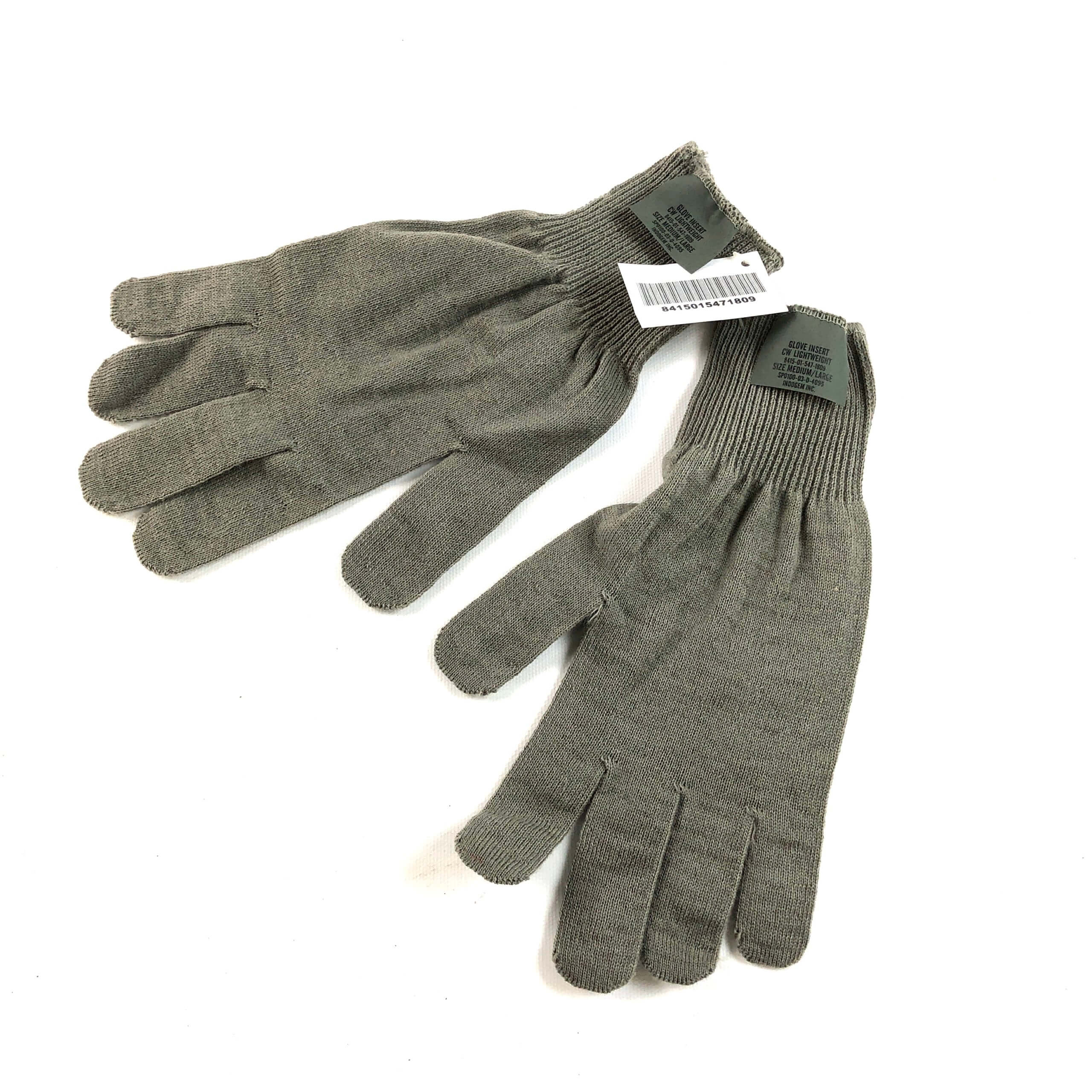 LARGE U.S MILITARY ISSUE COLD WEATHER GLOVE INSERTS LINERS SIZE X 