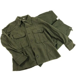 US Army OG 108 Winter Wool Shirt & Pants Set