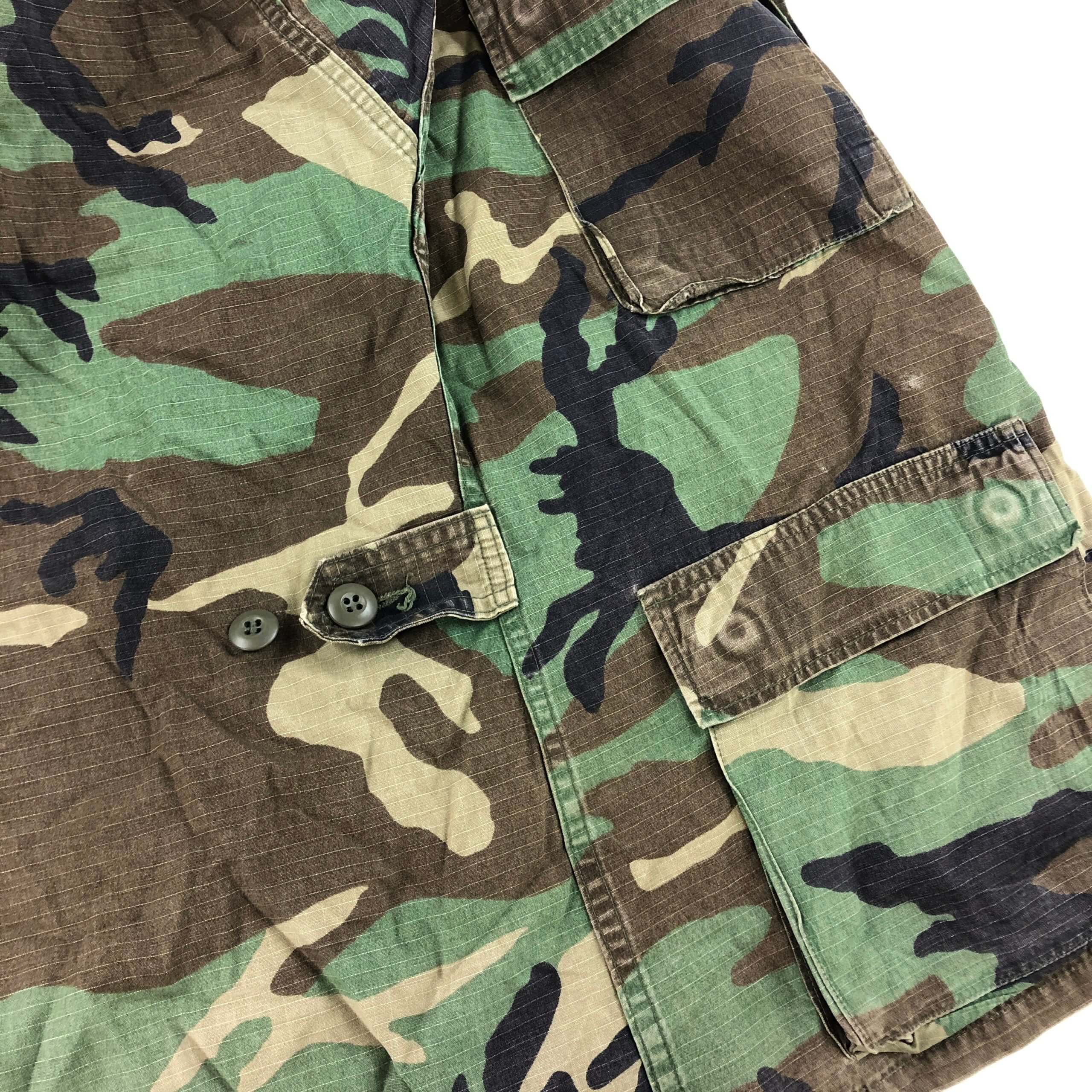 Details about   Coat Hot Weather Woodland Camo Pattern Combat Military BDU Small Regular R15C 