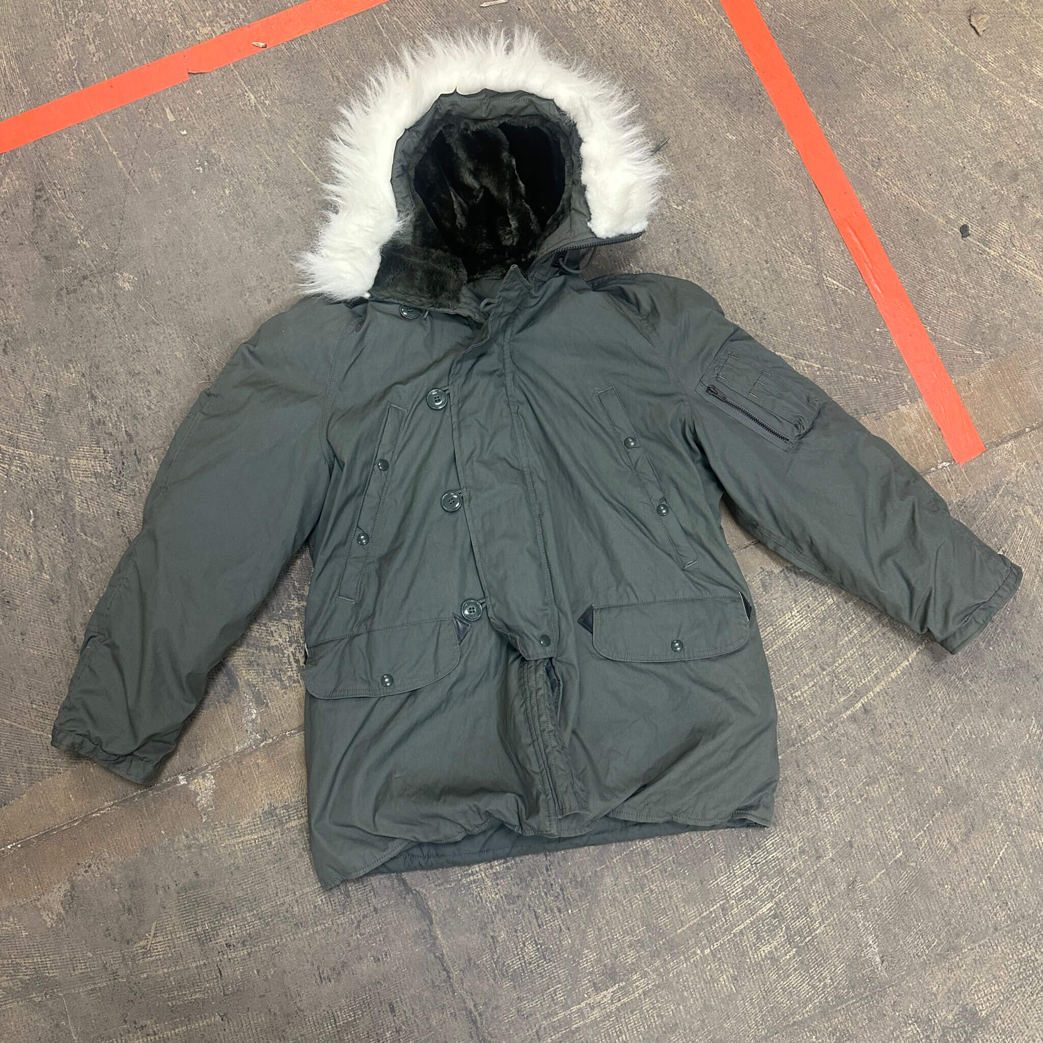 Air force parka extreme cold weather