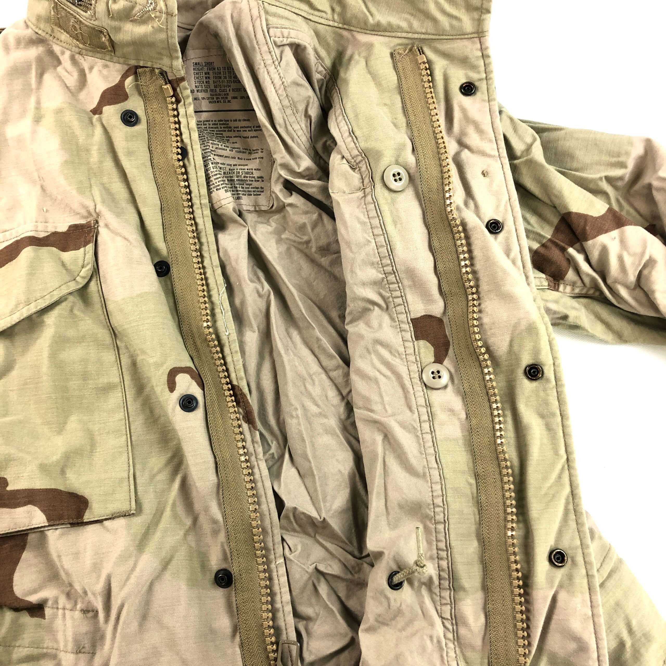 USGI M65 Field Jacket, 3 Color Desert Camo [Genuine Issue]