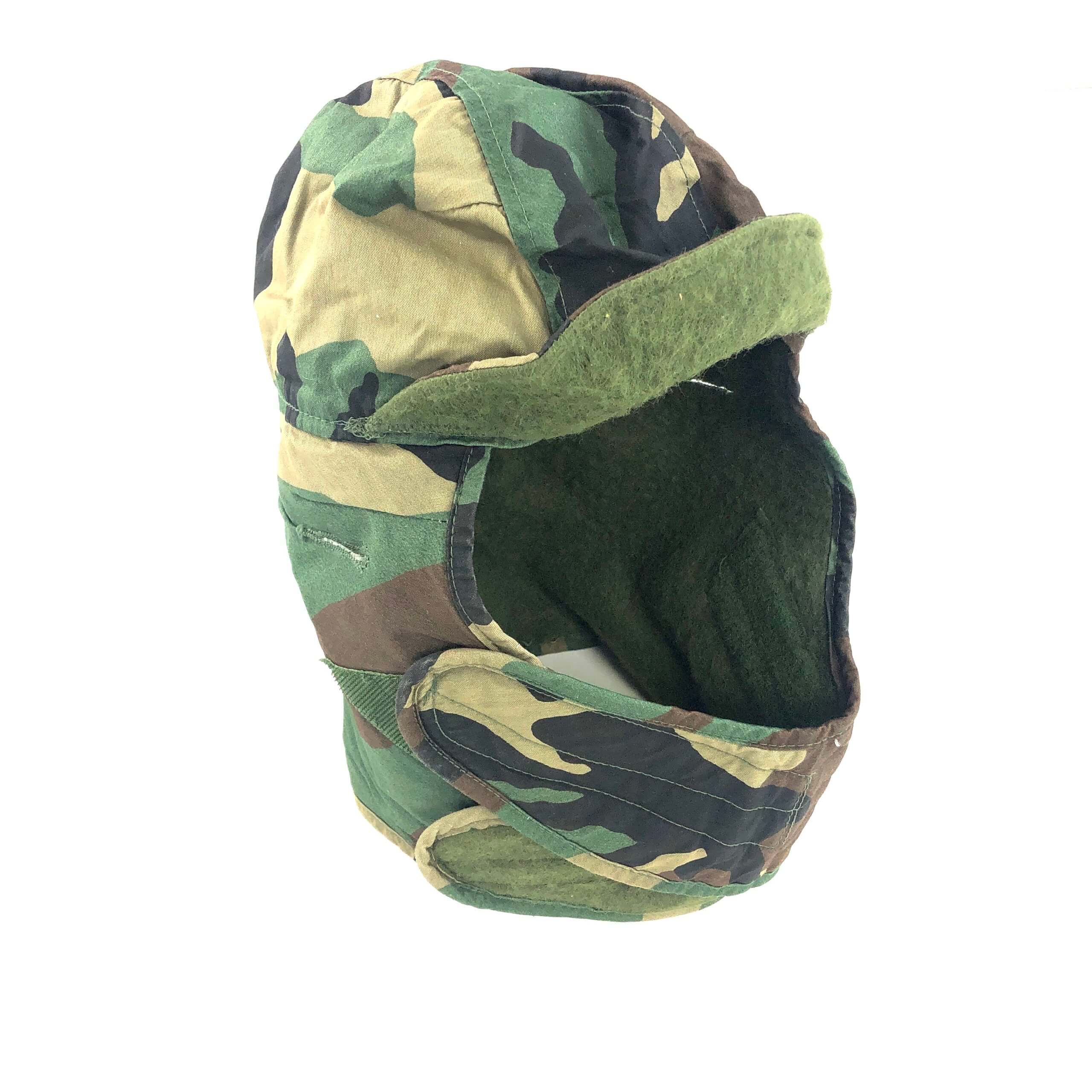 military helmet liner size 6 3/4" camo BDU woodland insulated cap 