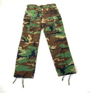 Woodland Camouflage - Military BDU Capri Pants - Cotton Ripstop