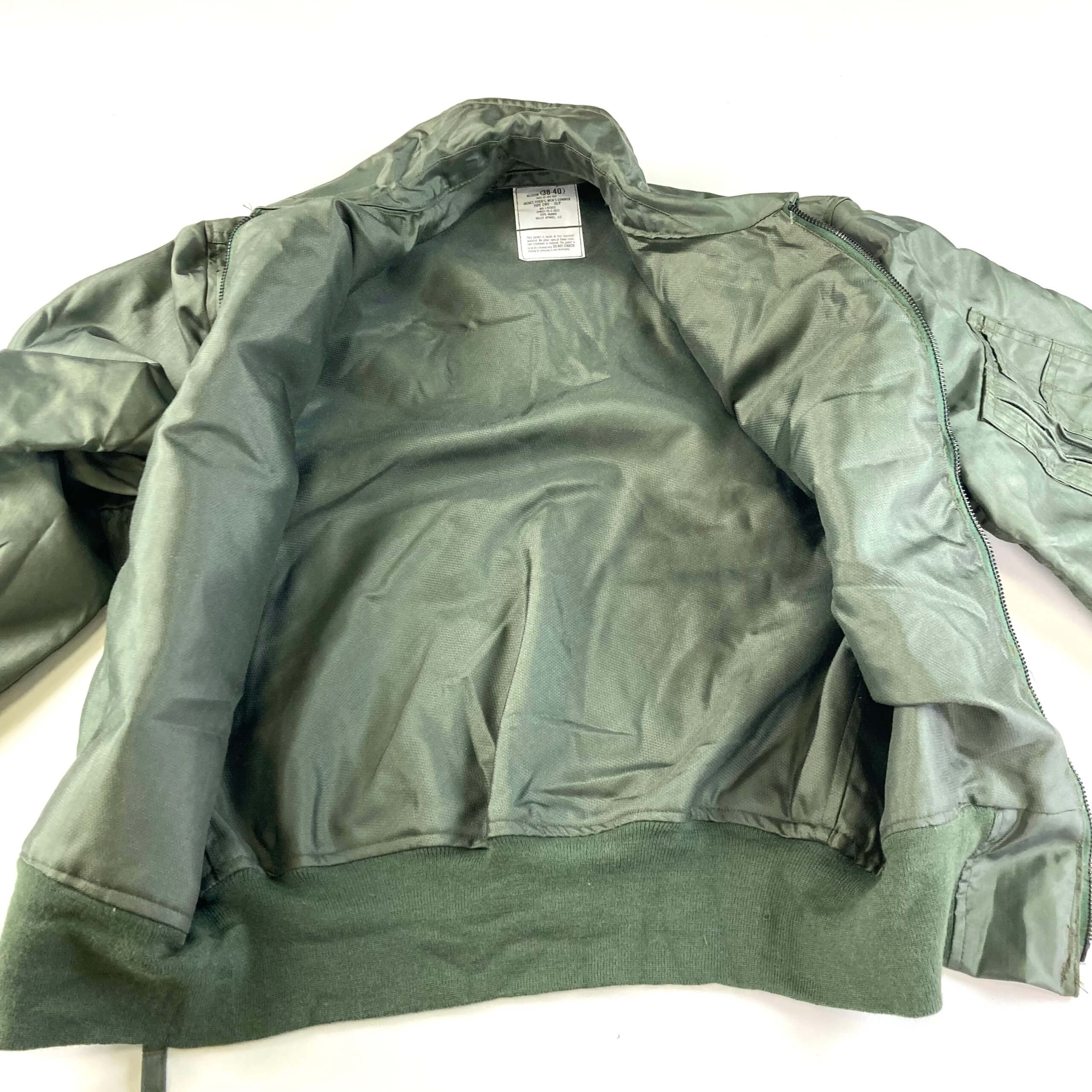 USGI Summer Flyer's Jacket, CWU-36/P, Foliage Green - Venture Surplus