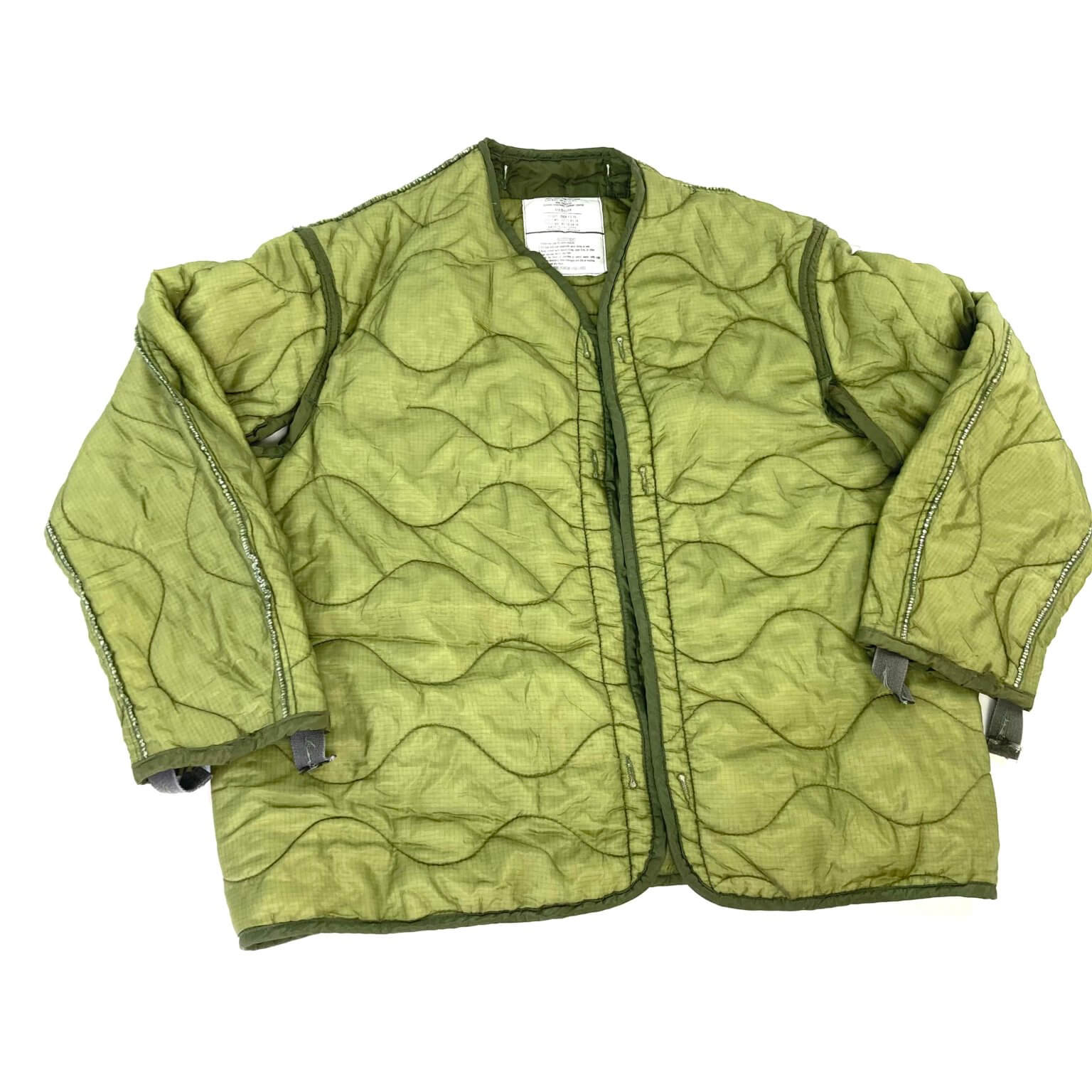 Vintage USGI Cold Weather Field Jacket Liner, OD Green