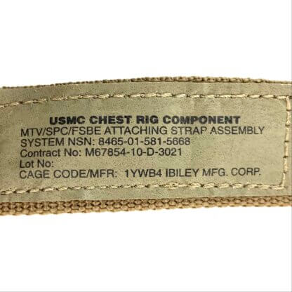 USMC Chest Rig MTV/SPC/FSBE Attaching Strap Assembly, Set of 2