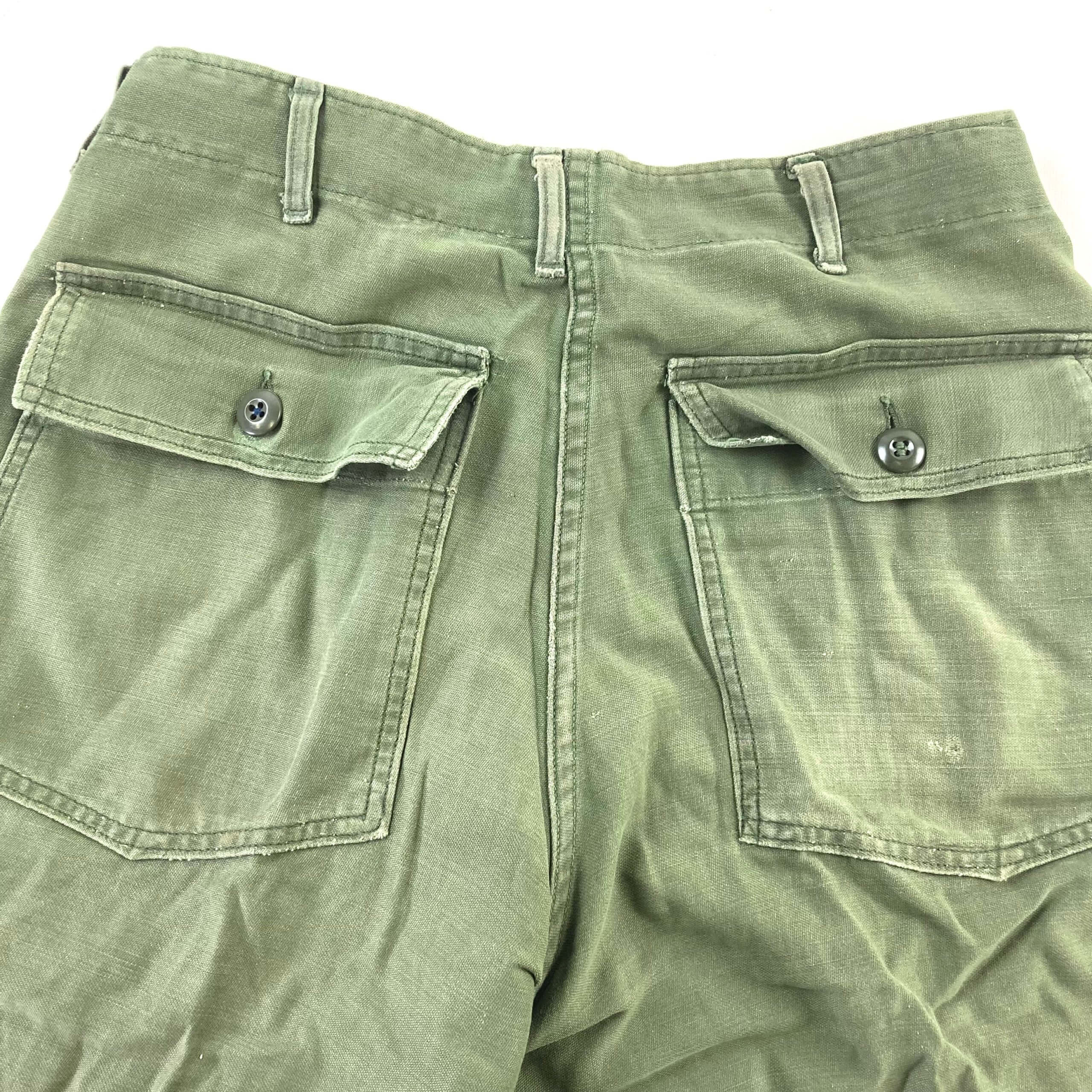 USGI Vintage Cotton Sateen Utility Pants, OG 107 - Venture Surplus