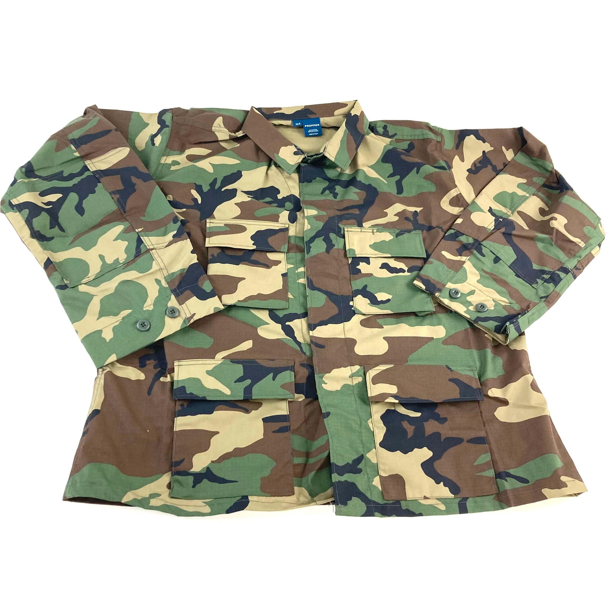 Propper Uniform BDU Shirt, Woodland Camo - Venture Surplus