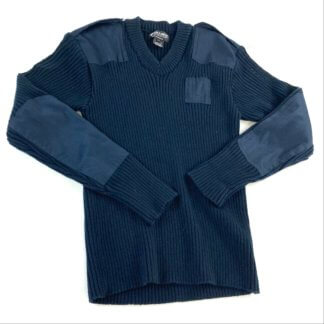 USGI Service Sweater with Epaulettes, Crew Neck, Wool, Olive Drab