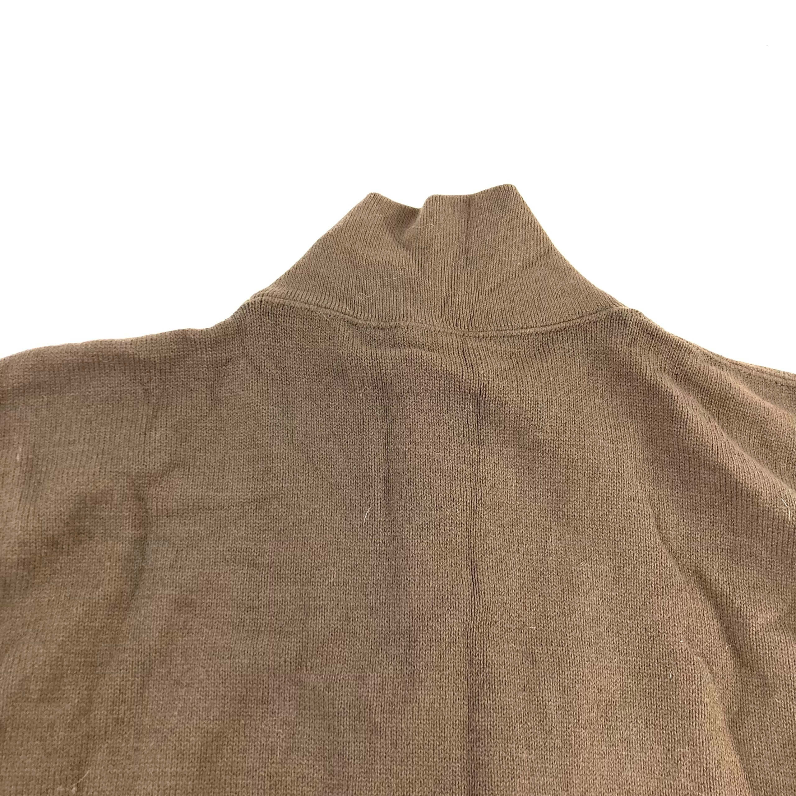 USGI 5-Button Sweater, Brown - Venture Surplus - Genuine Issue