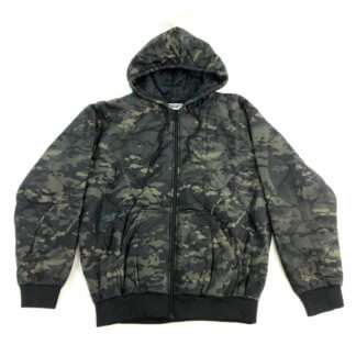 Woobie Gear Zippered Woobie Jacket, Black Camouflage
