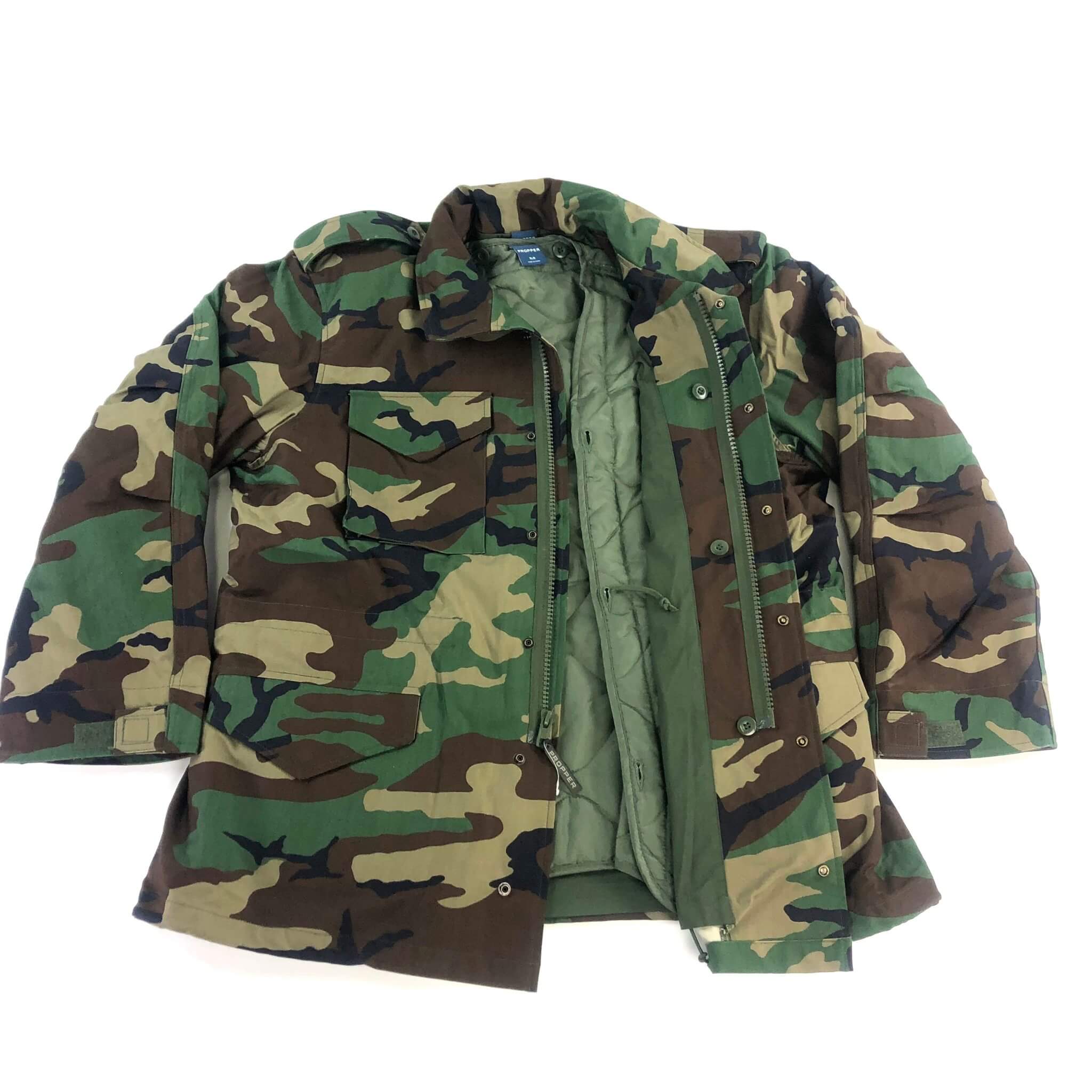Propper M65 Field Coat, Woodland Camo Venture Surplus