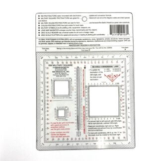 Military Map Protractor, Square