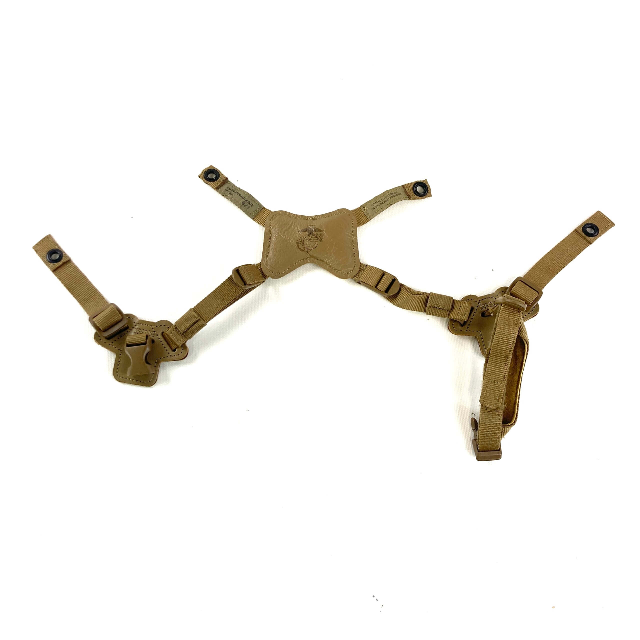 USMC Light Weight Helmet Chinstrap, Coyote Brown - USMC Issue