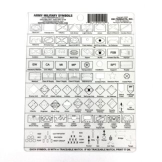 US Army Military Symbols Stencil