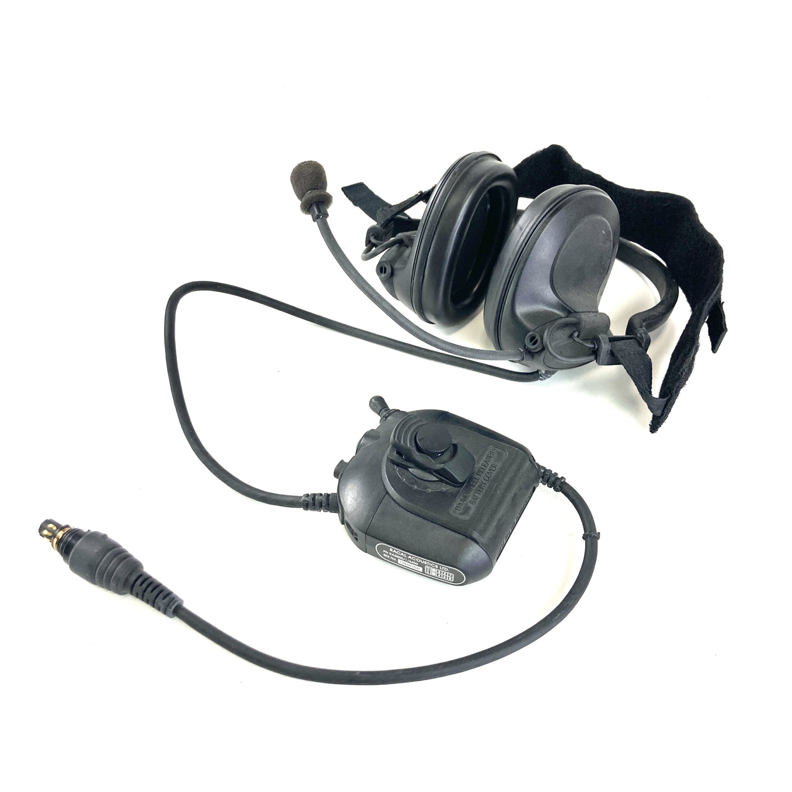 Racal Acoustics RA5000/1/6400 Tactical Communication Headset