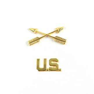 US Army Special Forces and U.S Officer Collar Insignia Pin Set - New