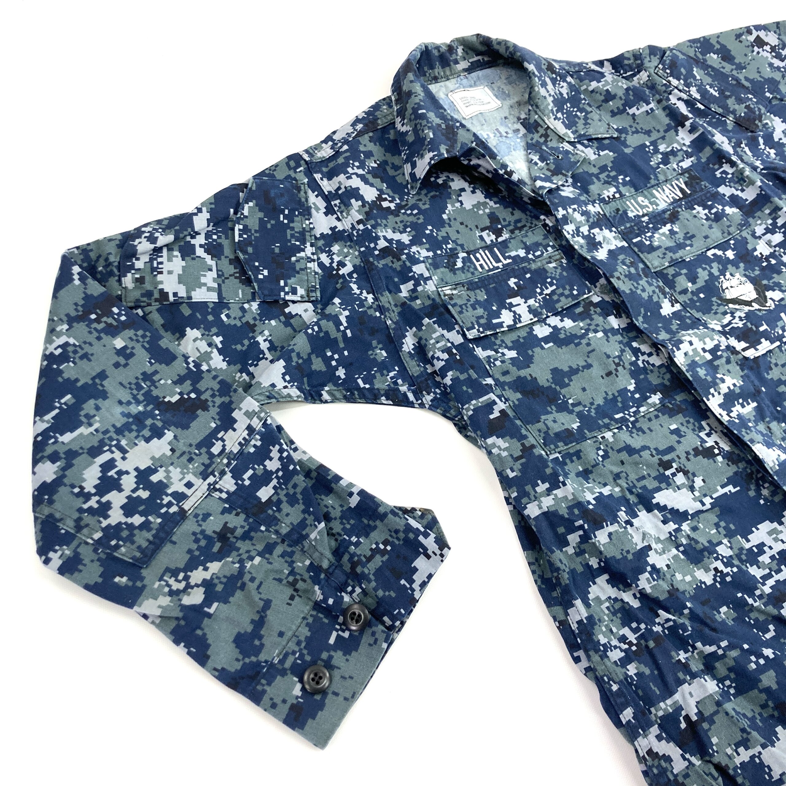US.NAVY ボトム/33/コットン/NVY/カモフラ US.NAVY ボトム/33/コットン/NVY/カモフラ