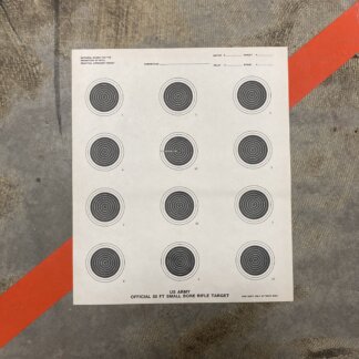 US Army 50 FT Small Bore Rifle Target