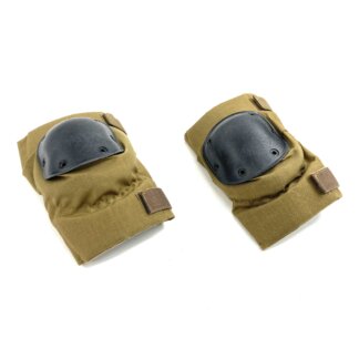 USGI Knee Pads, Coyote Brown with Black Caps