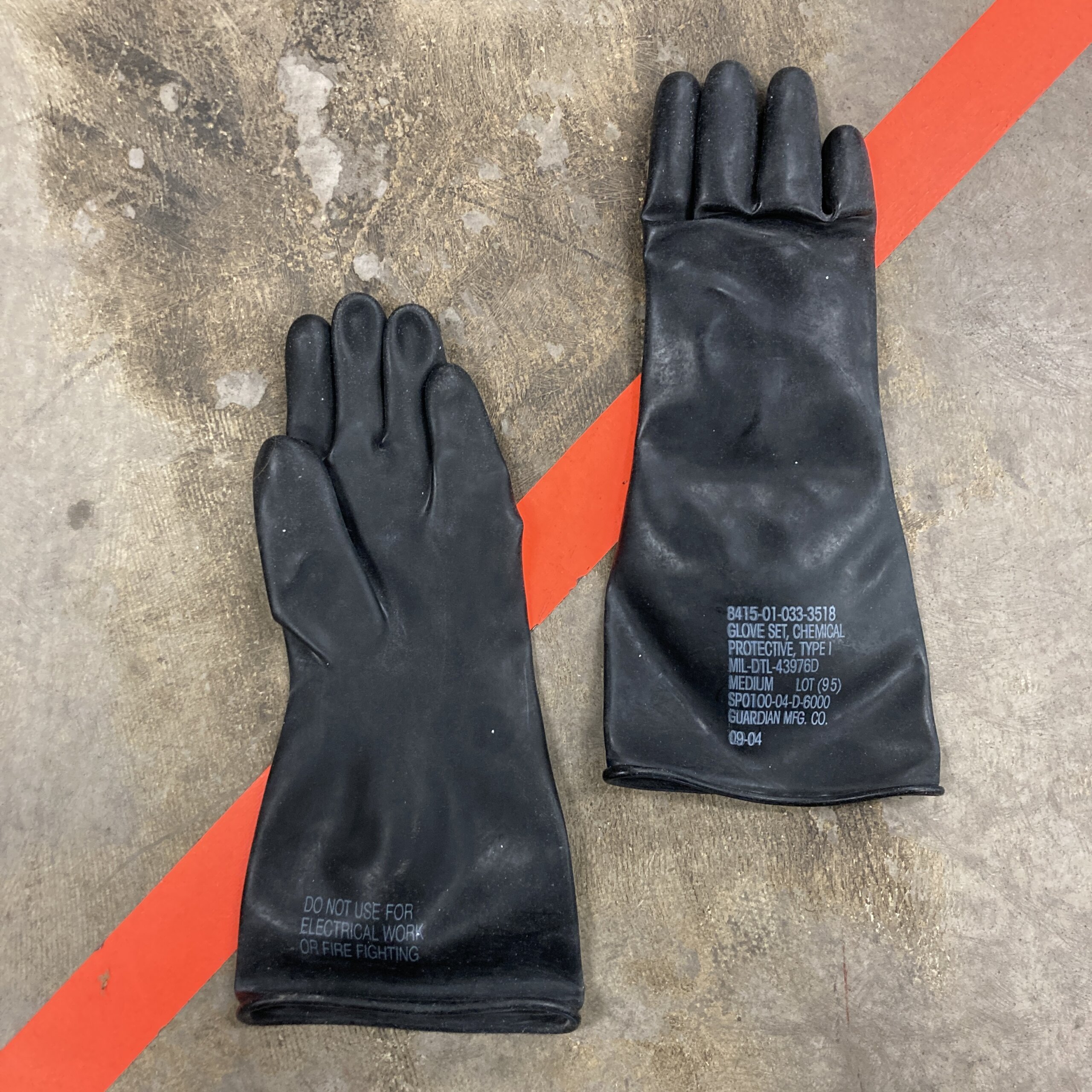 USGI NBC Protective Gloves, Black - Venture Surplus
