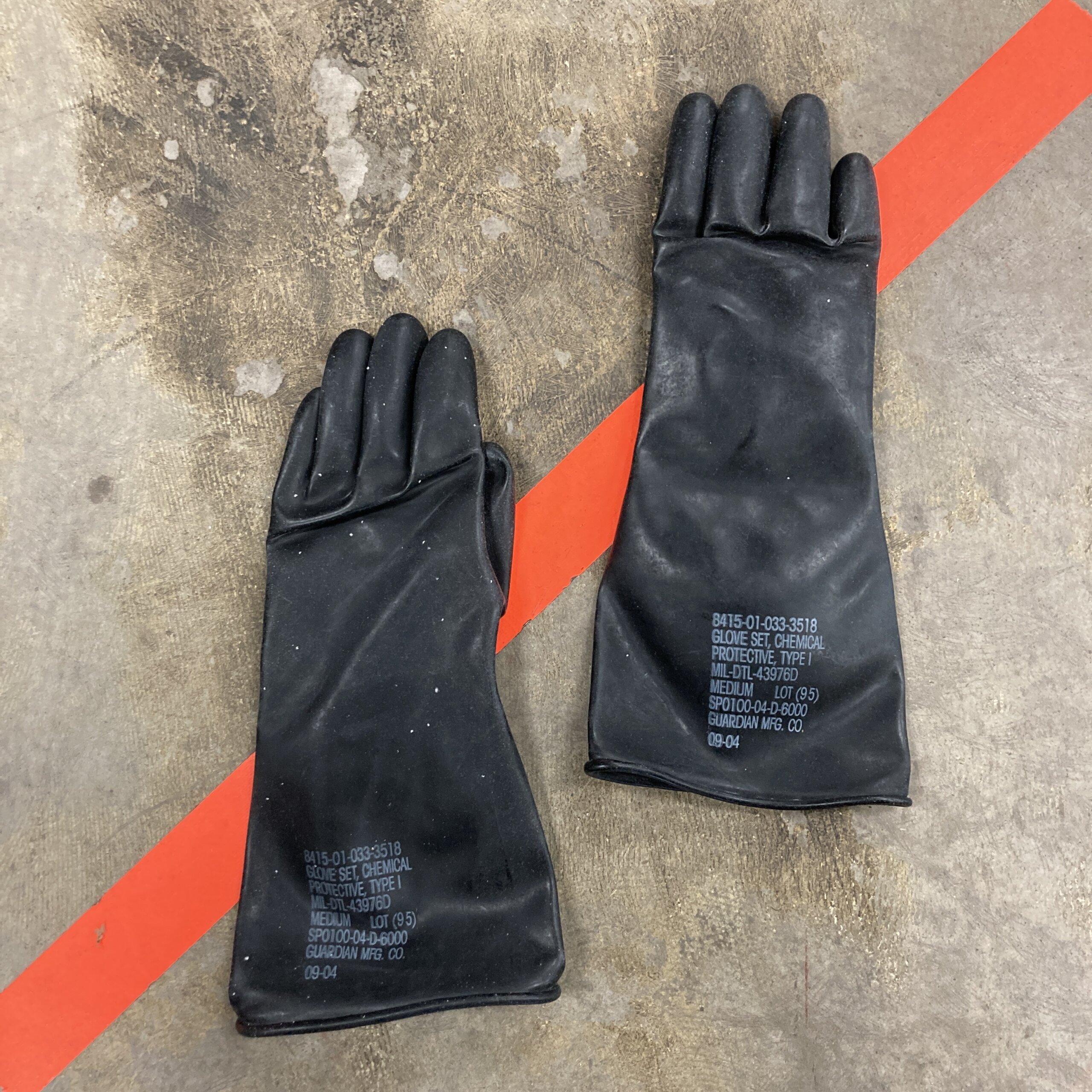 USGI NBC Protective Gloves, Black - Venture Surplus