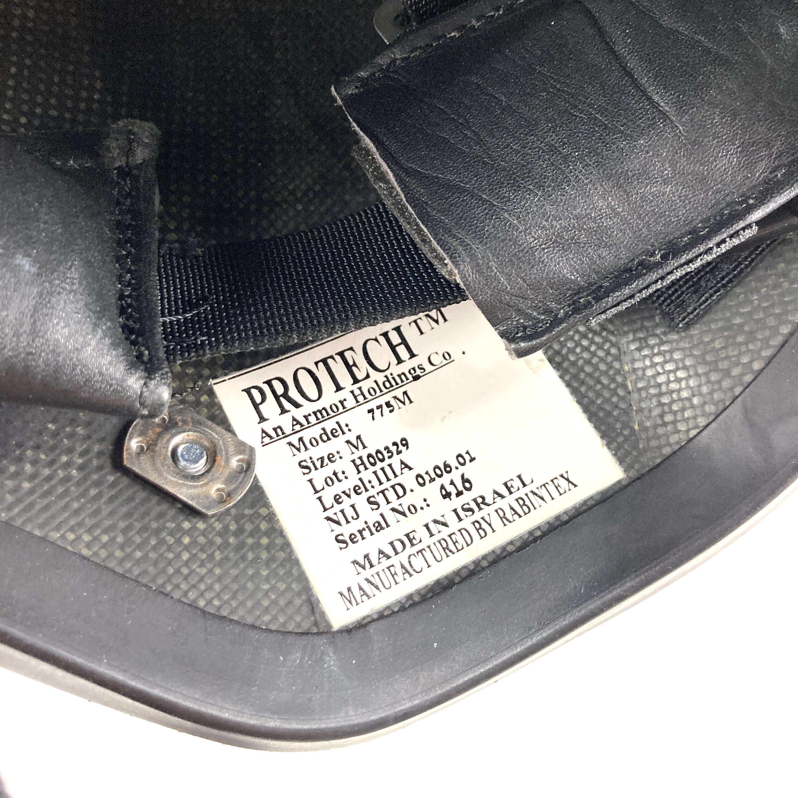 Protech PASGT Helmet with Visor, Black - Image 5