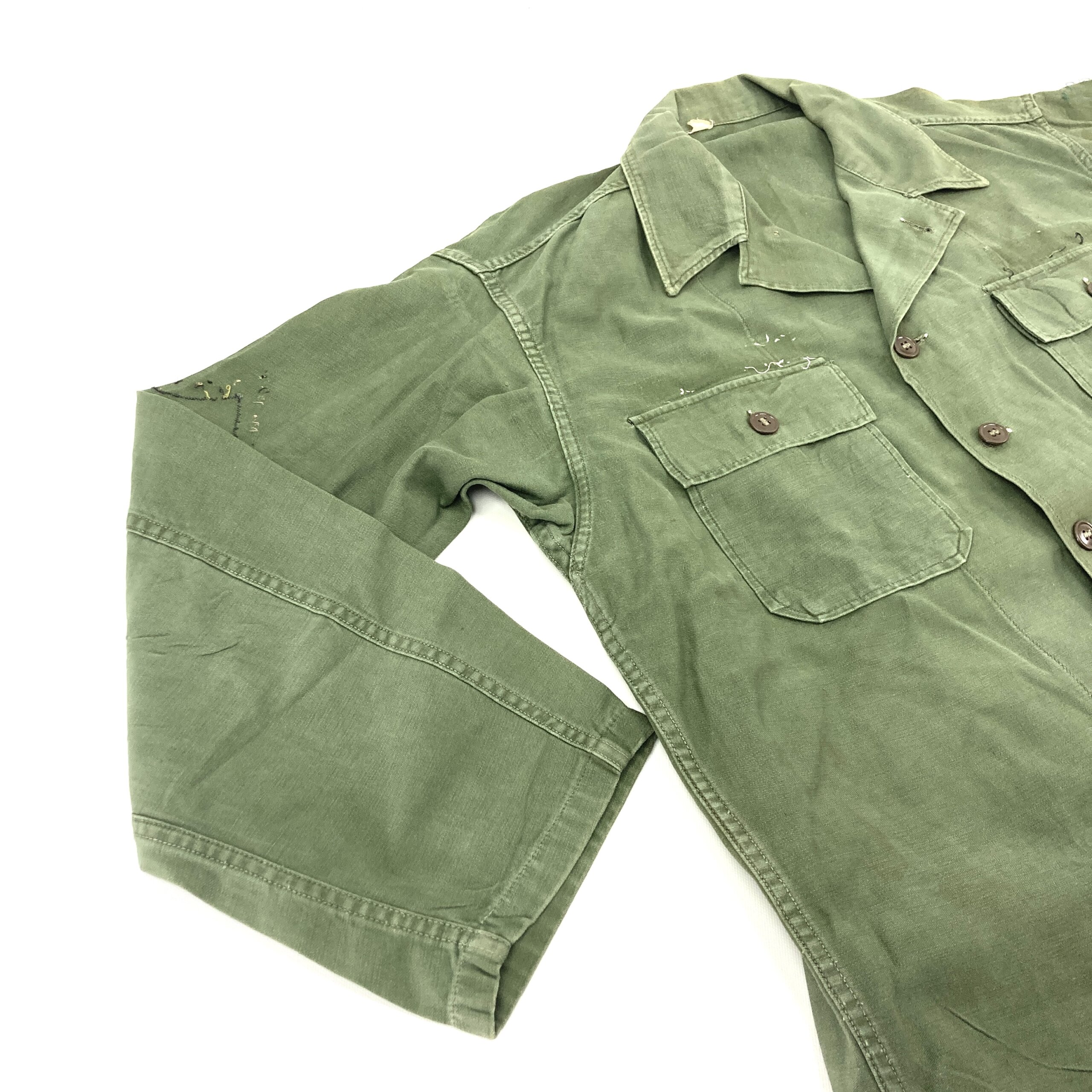 USGI Type 1 Cotton Sateen Utility Shirt, OG-107 - Venture Surplus