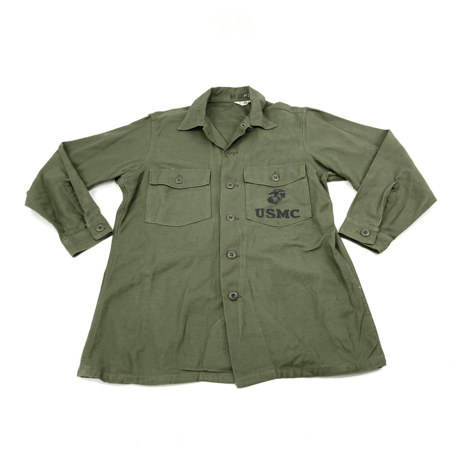 USMC Type 3 Cotton Sateen Utility Shirt, OG-107 - Venture Surplus