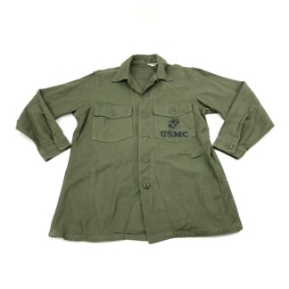 USGI Type 1 Cotton Sateen Utility Shirt, OG-107 - Venture Surplus