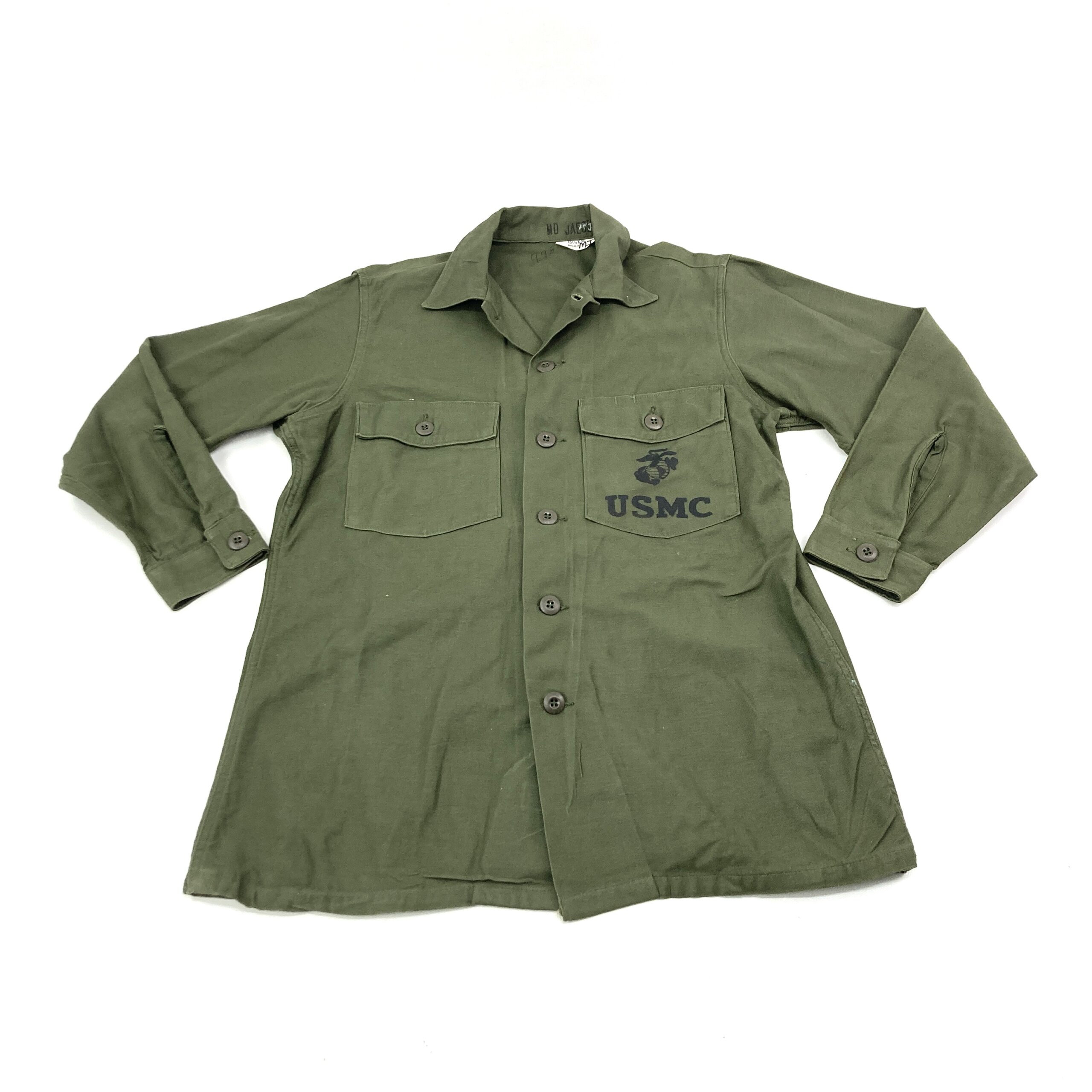 USMC Type 3 Cotton Sateen Utility Shirt, OG-107 - Venture Surplus
