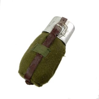 Vintage Romanian 1 Quart Canteen with Pouch and Cup
