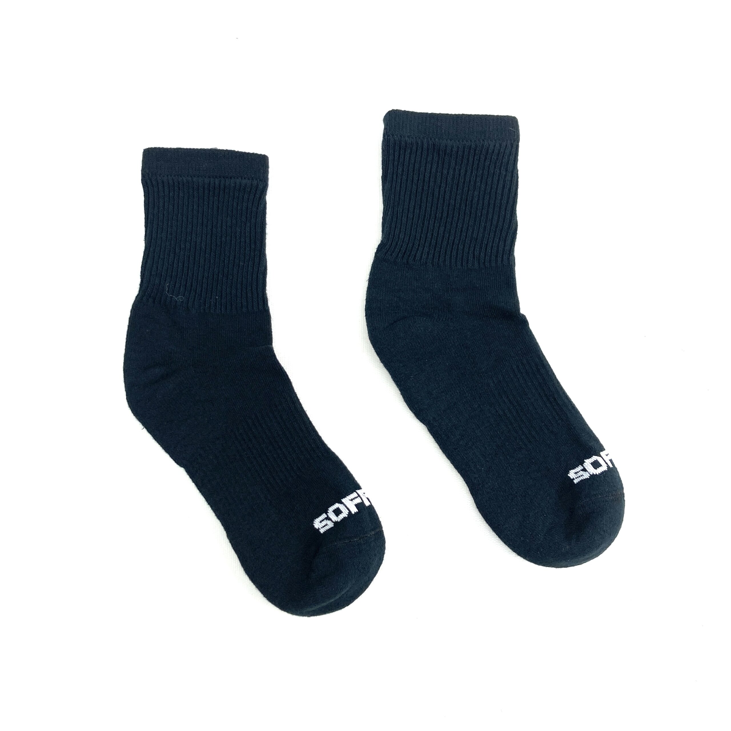 Soffe Everyday Crew Socks, 3 Pack, Black