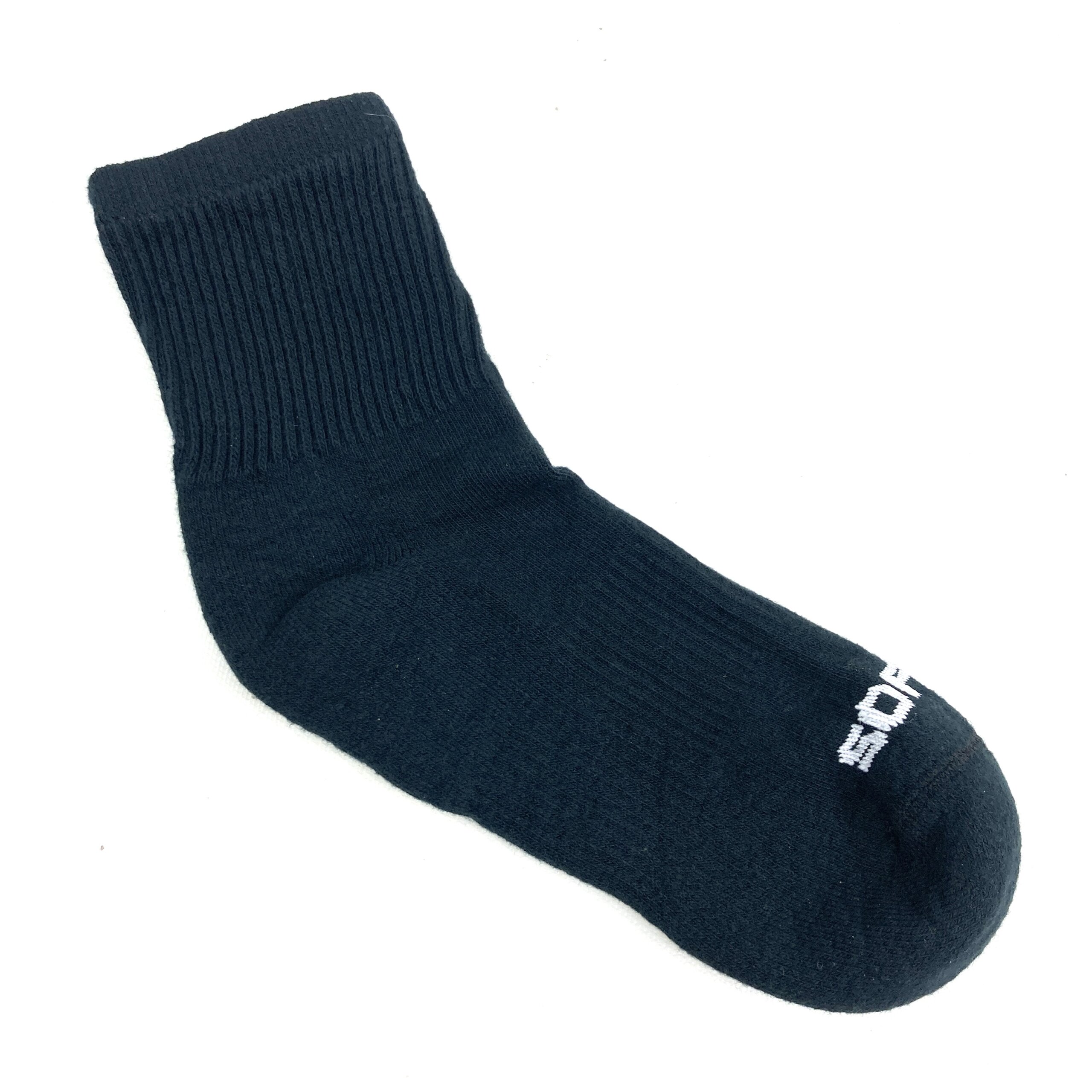 Soffe Everyday Crew Socks, 3 Pack, Black - Image 3