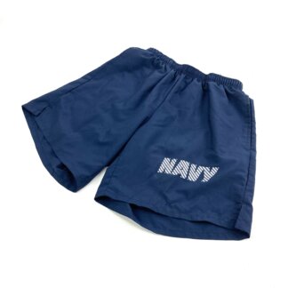US Navy PT Shorts, Navy/ Silver