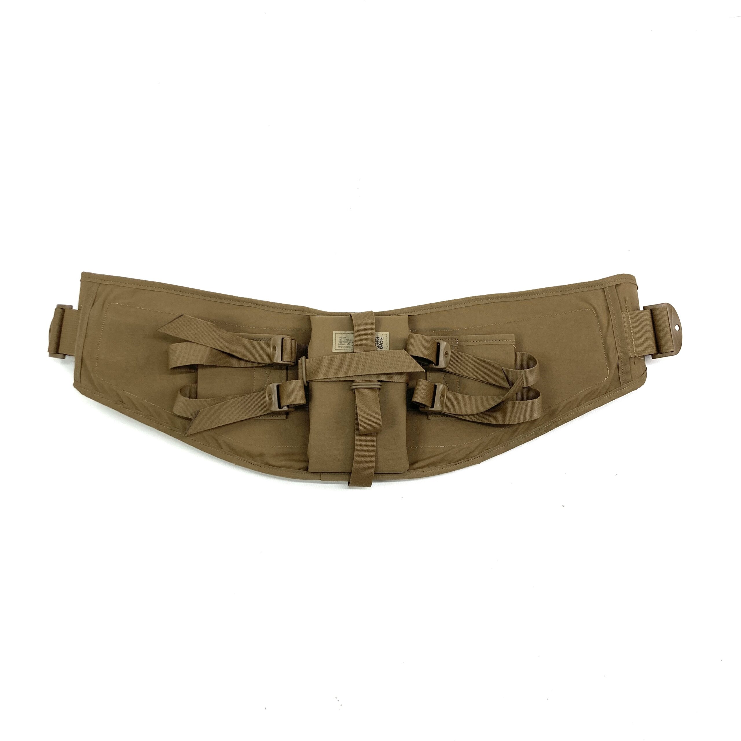 USMC FILBE Large Rucksack Padded Waist Belt, Coyote Brown - Image 3