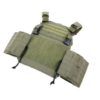 Raine Tactical Gear Plate Carrier with Bridger Cummerbund, Ranger Green