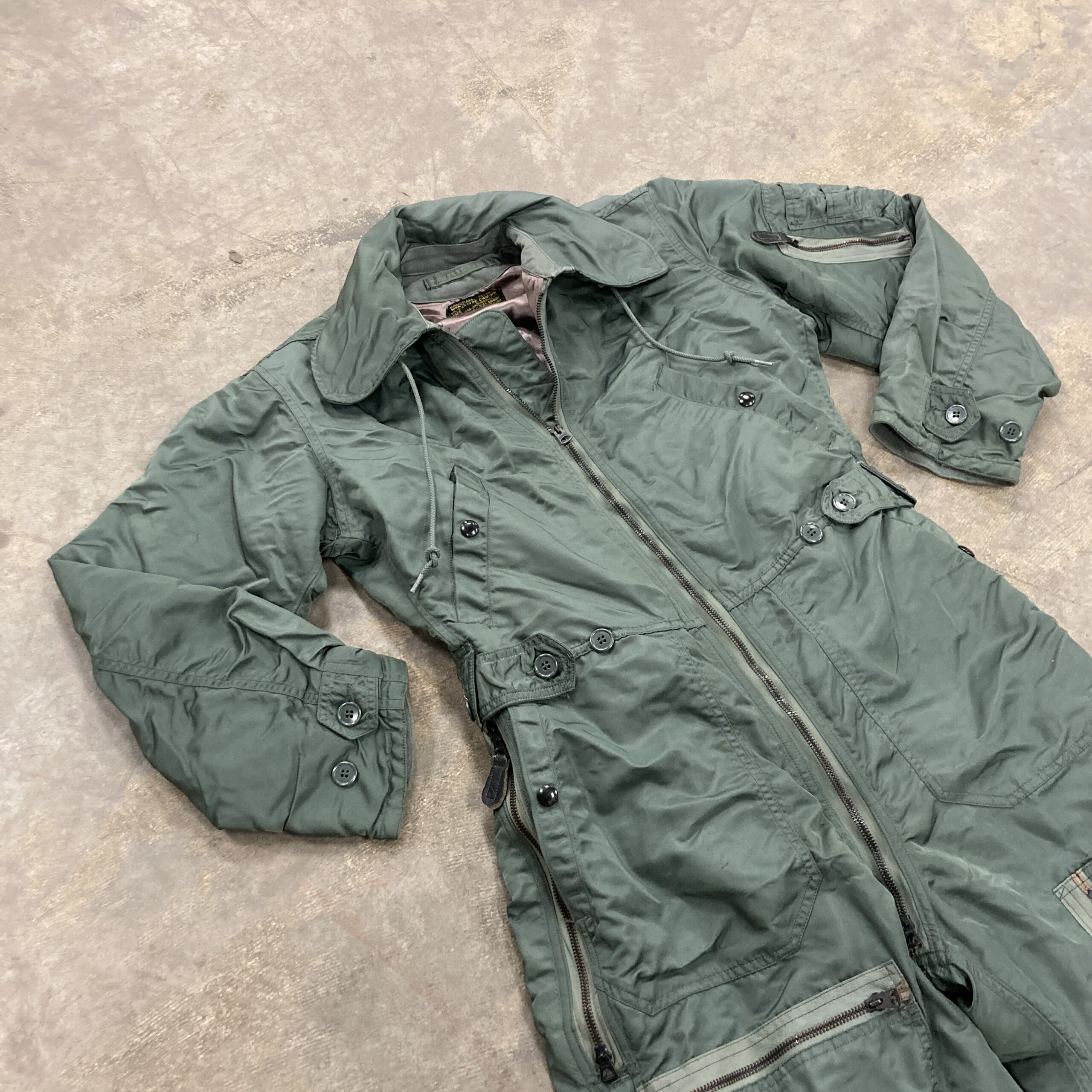 USAF CWU-1/P Flyers Coveralls, Sage Green - Venture Surplus