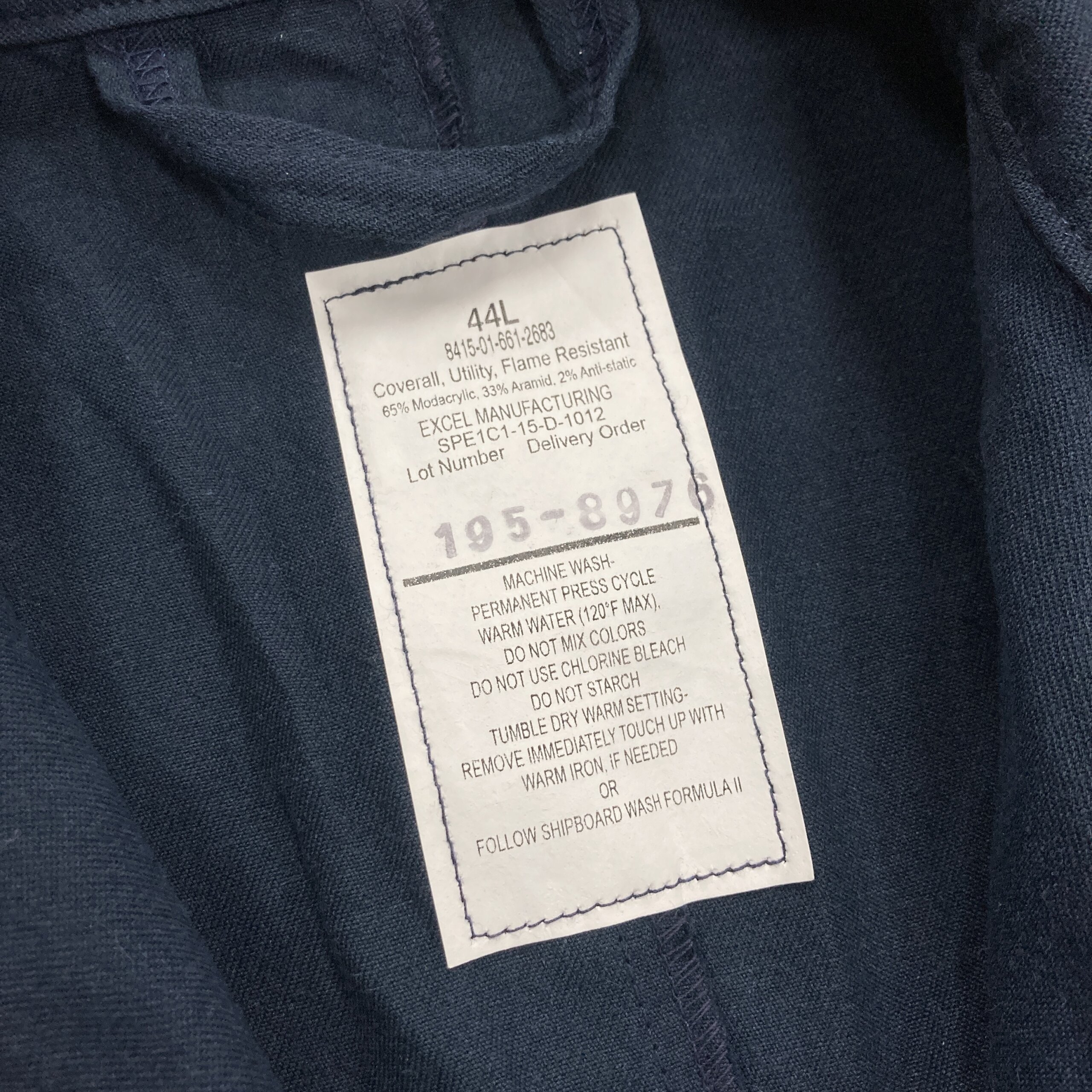 US Navy FR Utility Coveralls, Navy Blue - Venture Surplus