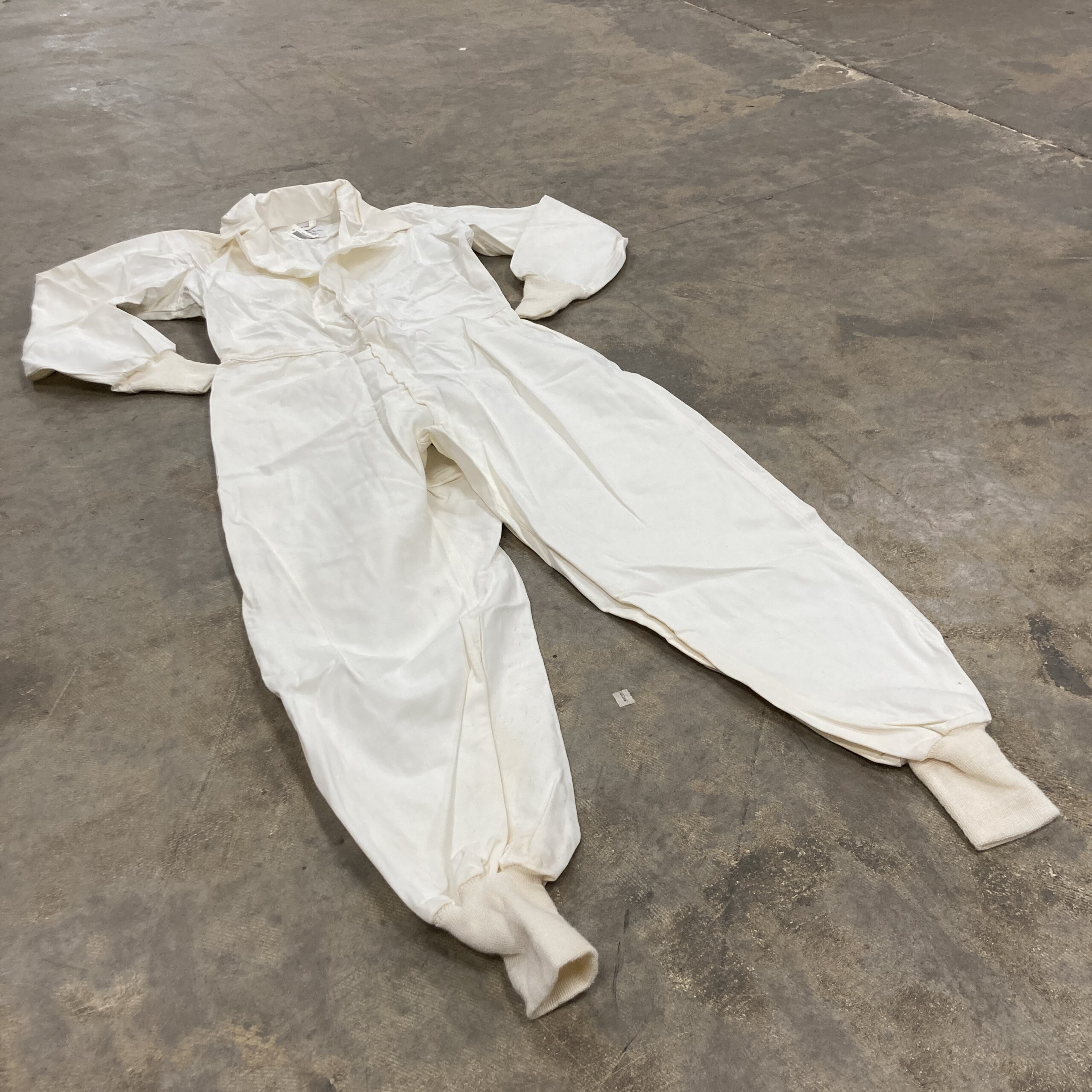 USGI 100% Cotton Sateen Coveralls, White - Venture Surplus