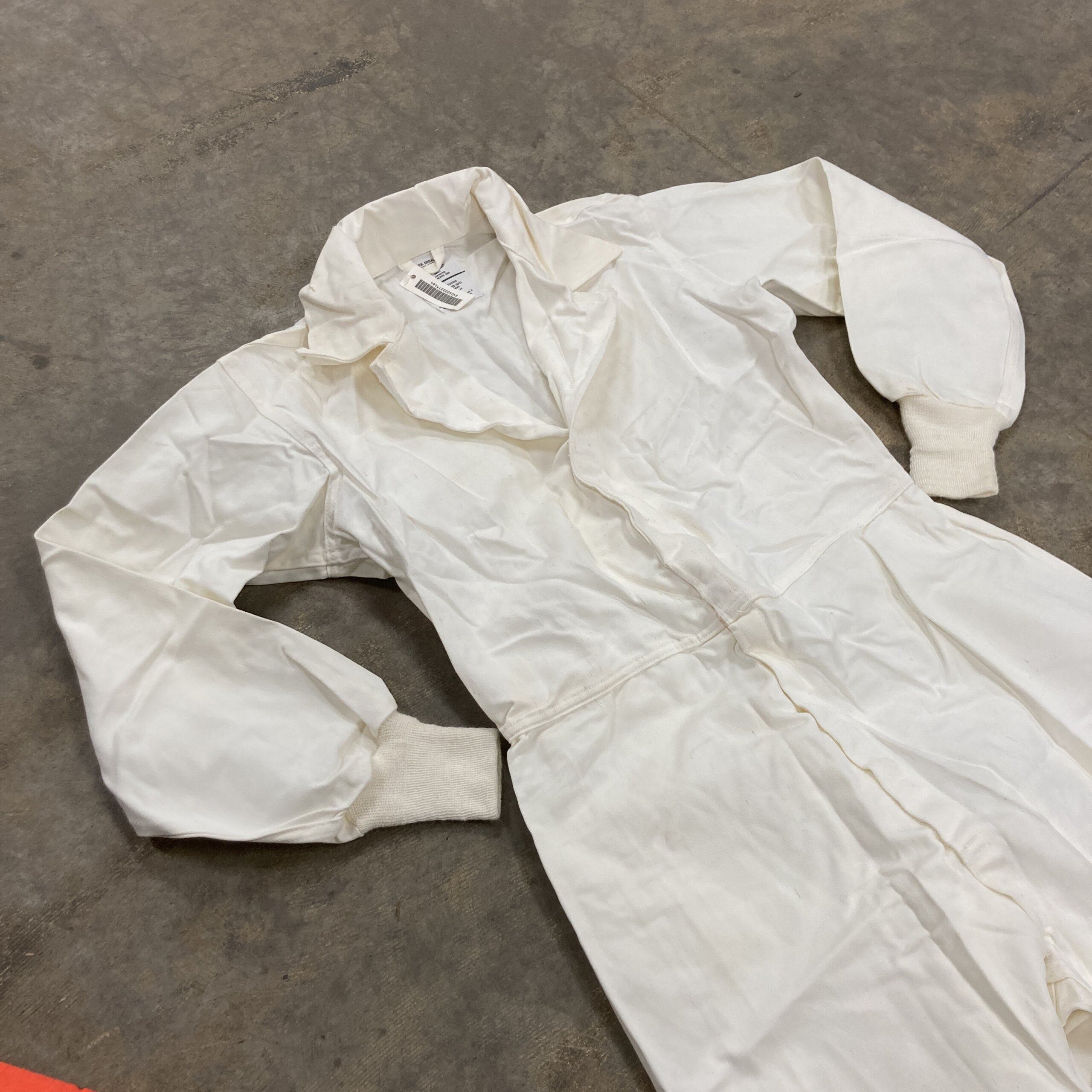 USGI 100% Cotton Sateen Coveralls, White - Venture Surplus